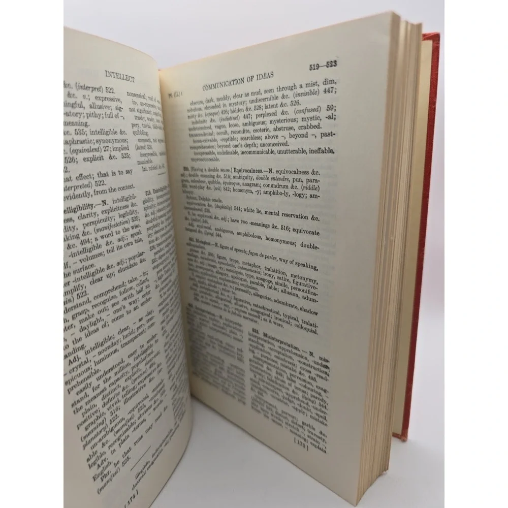 Roget's Thesaurus of Words and Phrases Vintage 1947 Hardcover Revised Edition